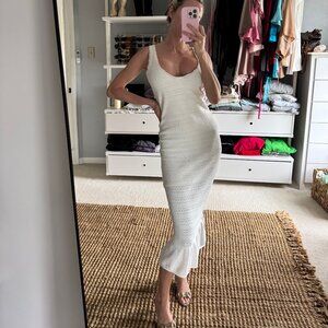Amanda Uprichard White Midi Dress